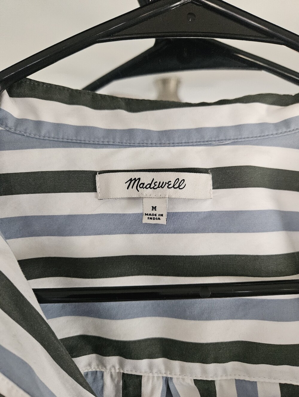 Madewell Cotton Button Up Striped Blouse - Picture 3 of 4